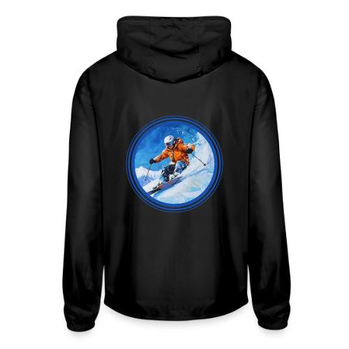 Skiing: On the Edge - Unisex Lightweight Windbreaker Jacket