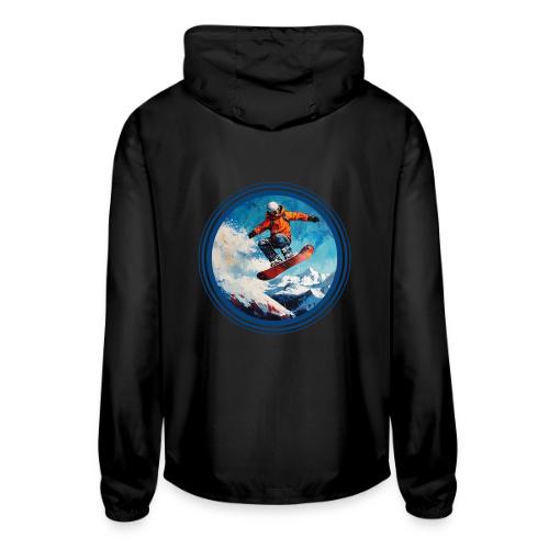 Snowboarding Vibes - Unisex Lightweight Windbreaker Jacket
