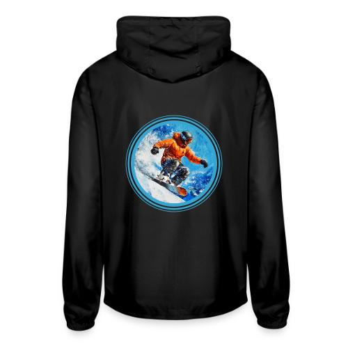 Snowboarding Motion - Unisex Lightweight Windbreaker Jacket