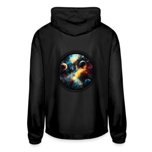 Painted Cosmos of Planets - Unisex Lightweight Windbreaker Jacket