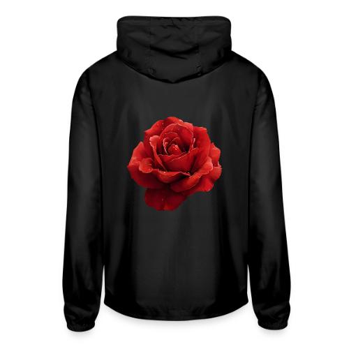 Rose: Crimson Dew Bloom - Unisex Lightweight Windbreaker Jacket