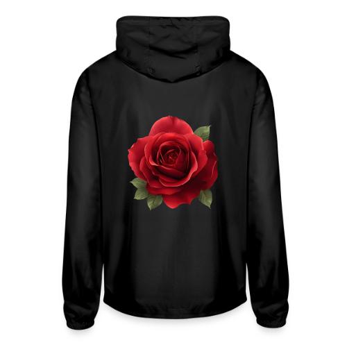Rose: Crimson Bloom Elegance - Unisex Lightweight Windbreaker Jacket