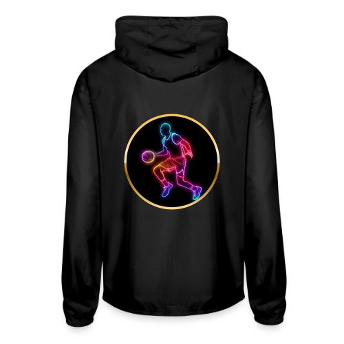 Basketball: Neon Dribble Pulse - Unisex Lightweight Windbreaker Jacket