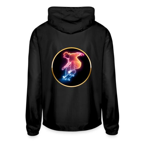 Skateboarding: Golden Trick Rider - Unisex Lightweight Windbreaker Jacket