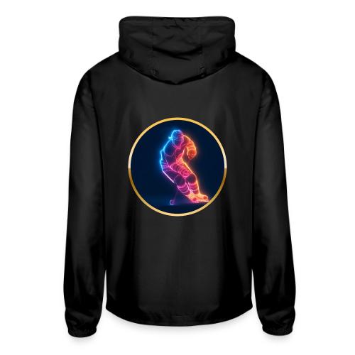 Hockey: Neon Hockey Sketch - Unisex Lightweight Windbreaker Jacket