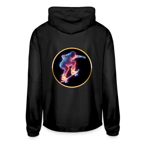 Skateboarding: Neon Skate Orbit - Unisex Lightweight Windbreaker Jacket