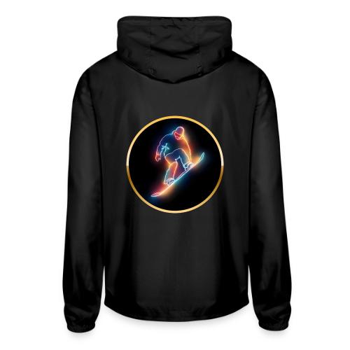 Golden Neon Snowboard - Unisex Lightweight Windbreaker Jacket