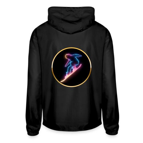 Snowboarding: Neon Snow Drift - Unisex Lightweight Windbreaker Jacket