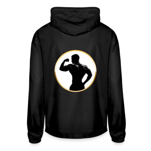 Bodybuilder: Classic Flex Emblem - Unisex Lightweight Windbreaker Jacket