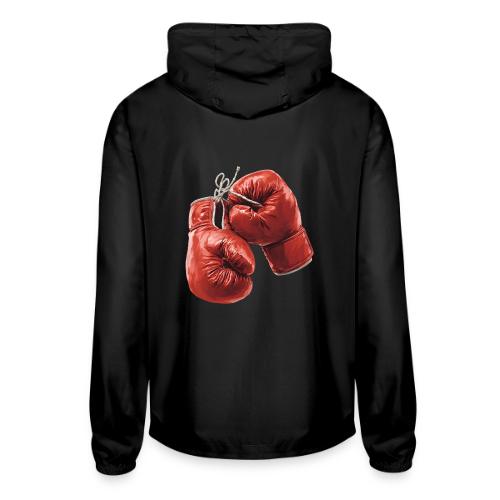 Boxing: Hanging Gloves Icon - Unisex Lightweight Windbreaker Jacket