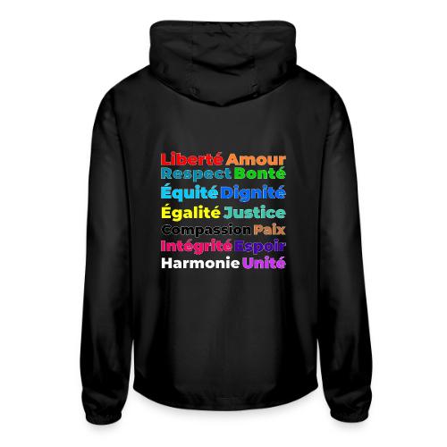 Words of Light - Unisex Lightweight Windbreaker Jacket