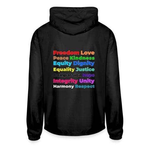 Words of Light - Unisex Lightweight Windbreaker Jacket