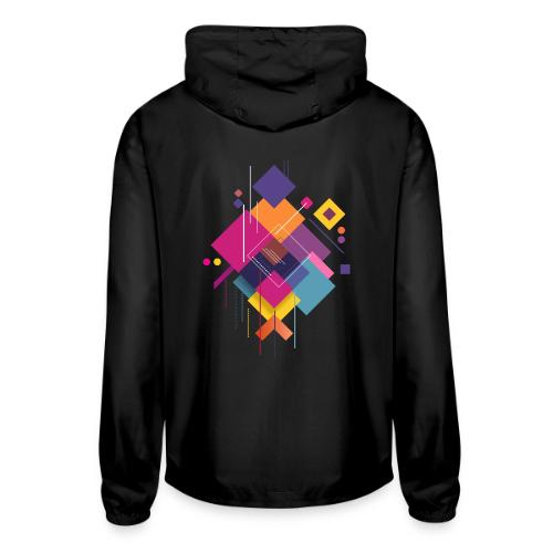 Vibrant Geometry - Unisex Lightweight Windbreaker Jacket