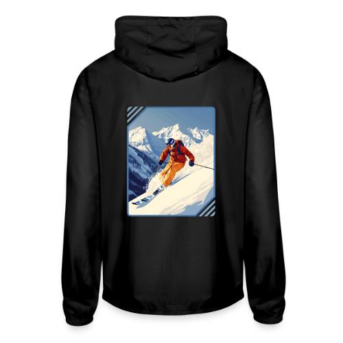 Mountain Skiing Vibes - Unisex Lightweight Windbreaker Jacket