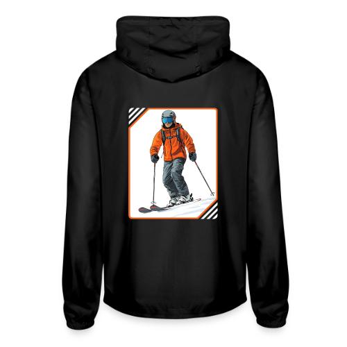 Skiing Thrill Ride - Unisex Lightweight Windbreaker Jacket