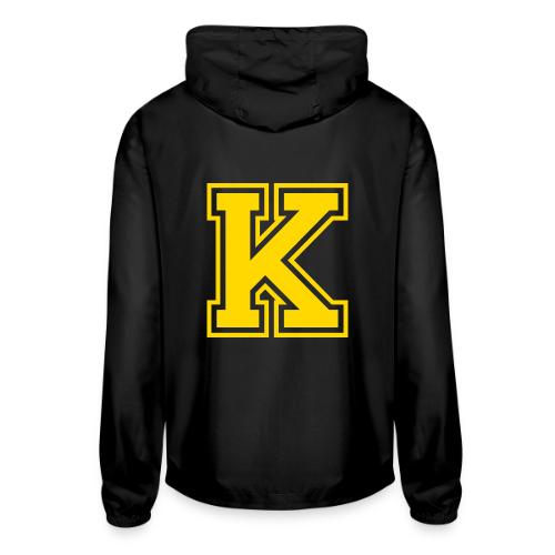 Letter k – Capital Athletic Alphabet Monogram - Unisex Lightweight Windbreaker Jacket