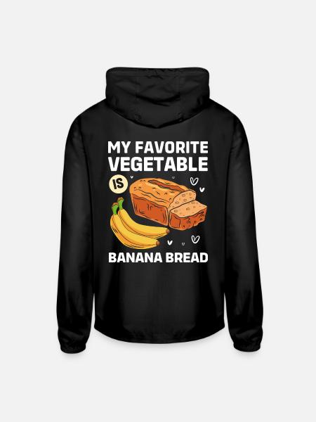 Bread Baking Banana Bread - Unisex Lightweight Windbreaker Jacket - black