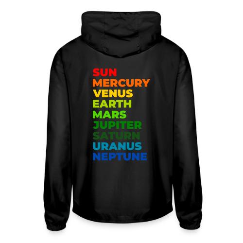 Color the solar system - Unisex Lightweight Windbreaker Jacket