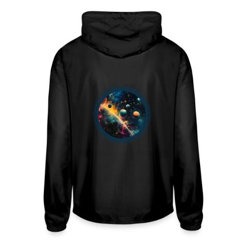 Painted Planetscape - Unisex Lightweight Windbreaker Jacket