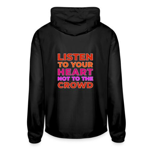 Heart Over Hype - Unisex Lightweight Windbreaker Jacket