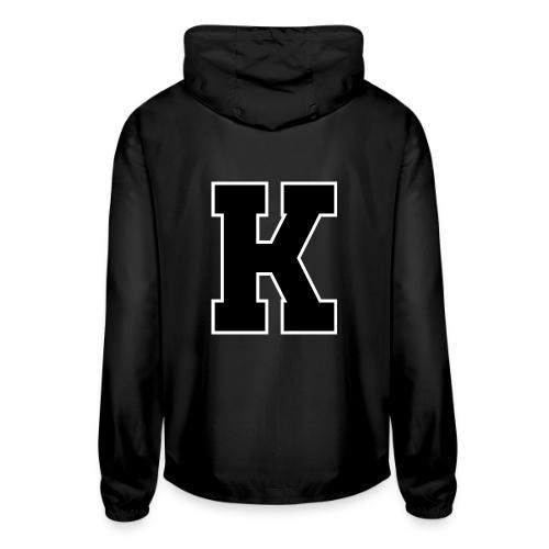Varsity Letter K Collegiate Font Design - Unisex Lightweight Windbreaker Jacket
