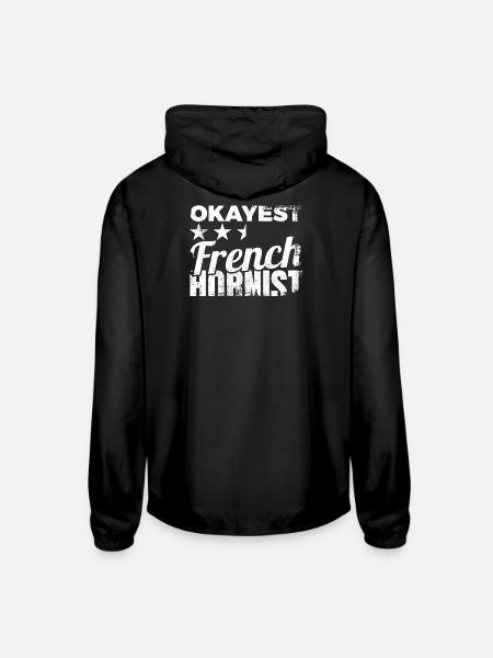 Average French Hornist - Unisex Lightweight Windbreaker Jacket - black