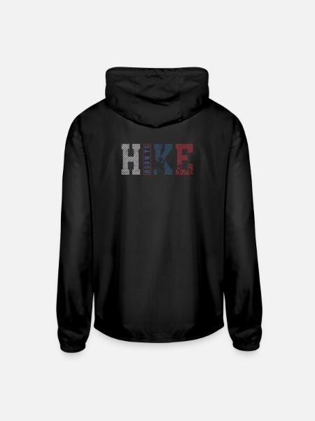Tokyo Bold Rope Text Distressed - Unisex Lightweight Windbreaker Jacket - black