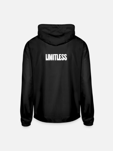 LIMITLESS - Unisex Lightweight Windbreaker Jacket - black