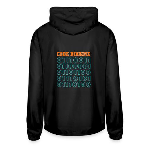 Hi in binary code - Unisex Lightweight Windbreaker Jacket