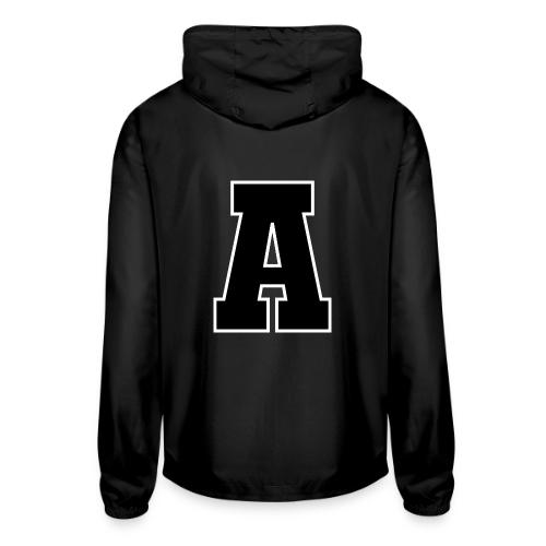 Varsity Letter A Athletic Monogram Design - Unisex Lightweight Windbreaker Jacket
