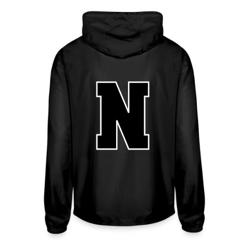 Varsity Letter N Athletic Font Graphic - Unisex Lightweight Windbreaker Jacket