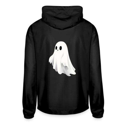 Cute Ghost Cartoon Design - Unisex Lightweight Windbreaker Jacket
