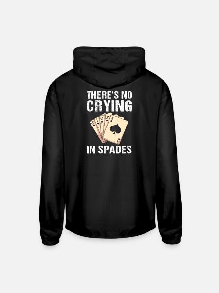 Spades Card Game Player Poker - Unisex Lightweight Windbreaker Jacket - black