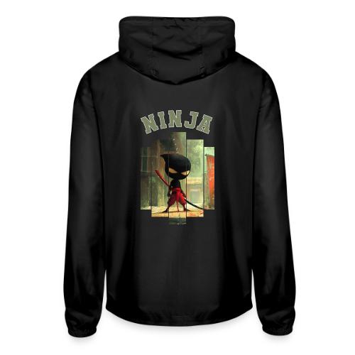 Cute Ninja Attack - Unisex Lightweight Windbreaker Jacket
