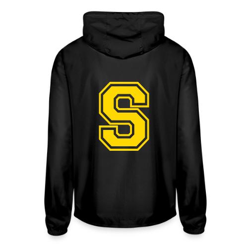 Letter S – Capital Athletic Alphabet Monogram - Unisex Lightweight Windbreaker Jacket