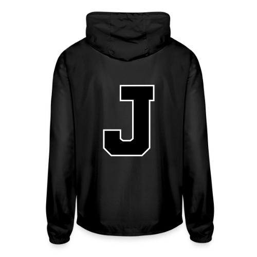 Varsity Letter J Athletic Alphabet Graphic - Unisex Lightweight Windbreaker Jacket