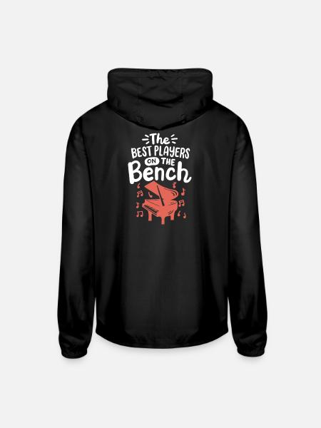 Pianist Piano Player - Unisex Lightweight Windbreaker Jacket - black - Back