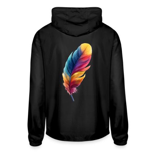 Rainbow Flight Feather - Unisex Lightweight Windbreaker Jacket