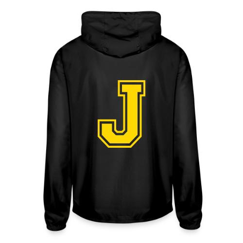 Letter J – Capital Athletic Alphabet Monogram - Unisex Lightweight Windbreaker Jacket