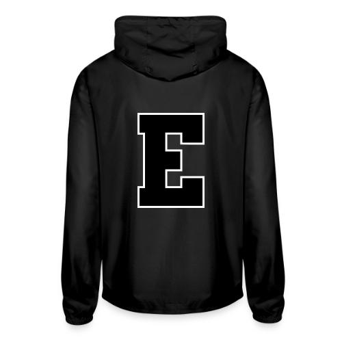 Varsity Letter E Collegiate Font Graphic - Unisex Lightweight Windbreaker Jacket