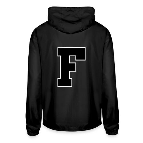 Varsity Letter F Athletic Monogram - Unisex Lightweight Windbreaker Jacket