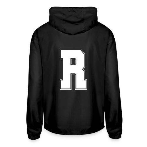 White Letter R – Varsity Alphabet Monogram - Unisex Lightweight Windbreaker Jacket