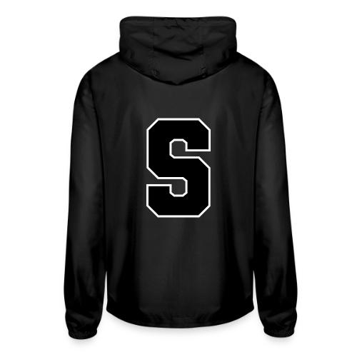 Varsity Letter S Collegiate Alphabet Art - Unisex Lightweight Windbreaker Jacket