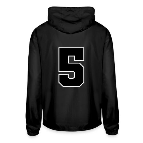 Varsity Number 5 Athletic Design - Unisex Lightweight Windbreaker Jacket
