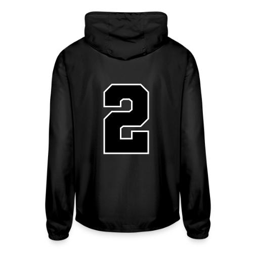 Varsity Number 2 Sports Design - Unisex Lightweight Windbreaker Jacket