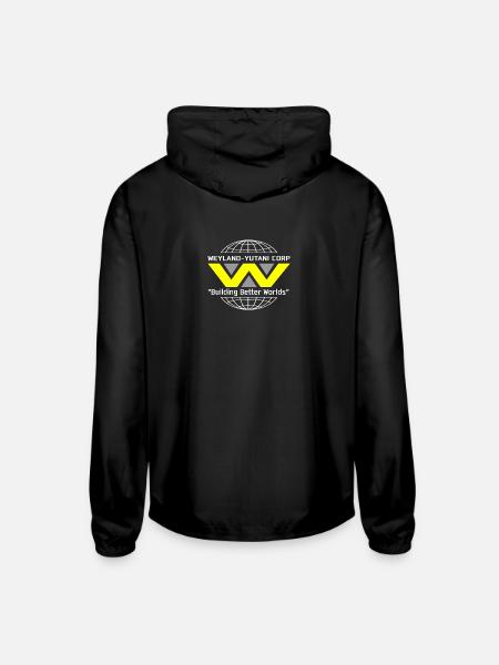 weyland - Unisex Lightweight Windbreaker Jacket - black