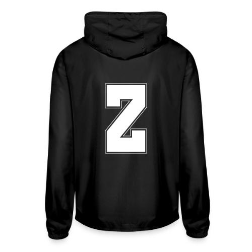 White Letter Z – Varsity Alphabet Monogram - Unisex Lightweight Windbreaker Jacket