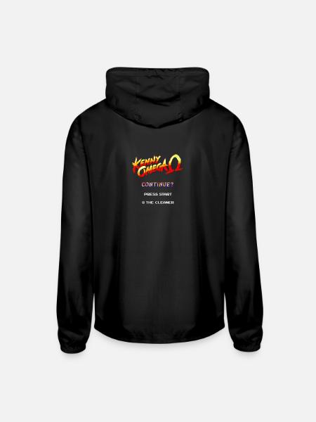 kenny omega game 8 bit - Unisex Lightweight Windbreaker Jacket - black