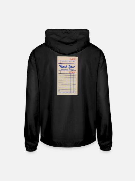 Paper Bill - Unisex Lightweight Windbreaker Jacket - black