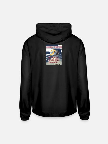 Helmet - Unisex Lightweight Windbreaker Jacket - black